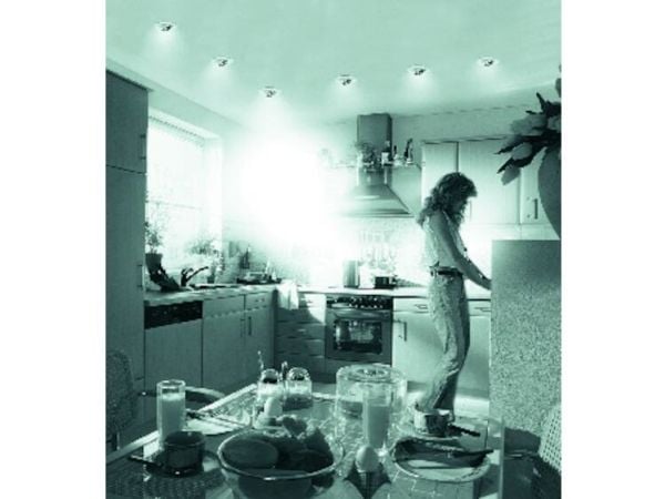 Paulmann 17953 premium innbyggingsring halogen GU5.3 50 W - hvit