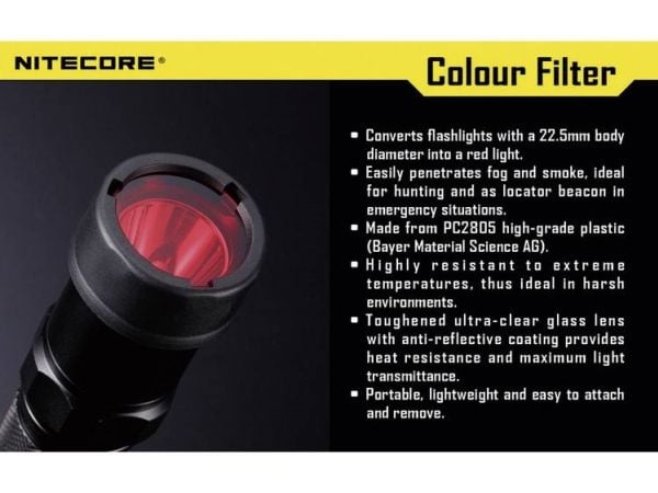Nitecore NFR23, Röd, 2,25 cm
