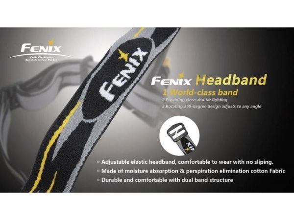 Fenix FST, Hodebånd, Sort, Grå