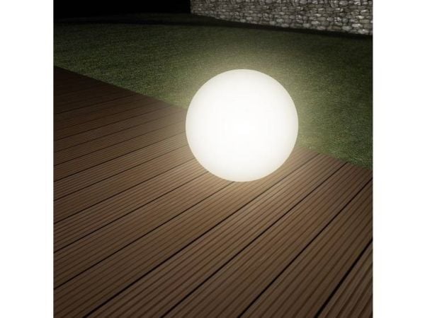 Heitronic 35419 Boule solcelle-dekorasjonslys kule LED (RGB) innebygd 0,2 W hvit