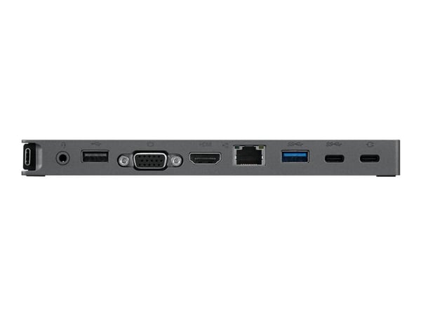 Lenovo USB-C Mini Dock - Mini-dockningsenhet - USB-C - VGA, HDMI - 1GbE - 65 Watt