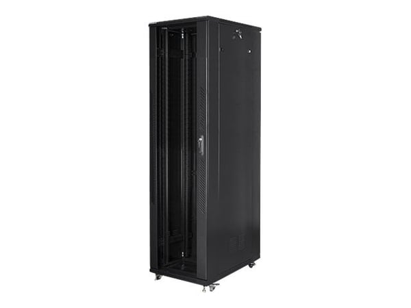 Lanberg - Rack skåp - med 4 kylfläktar - 230 V - svart, RAL 9004 - 47U - 19"