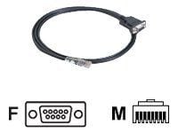 Moxa - Serielt kabel - RJ-45 (han) til DB-9 (hun) - 1,5 m - Moxa CN2510, CN2610, CP-104, 104JU V2, Opt8; NPort 5210, 5610, 5630, 6450 - Moxa CN2510...