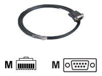 Moxa - Seriell RS-232-kabel - RJ-45 (hane) till DB-9 (hane) - 1.5 m - för Moxa CN2510, CN2610, CP-104, Opt4, Opt8; NPort 5210, 5610, 5630