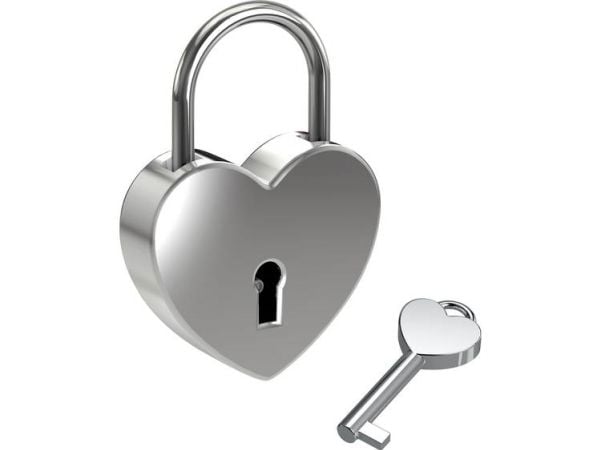BASI 0006-0700, Tradisjonell, Nøkkellås, Bruk bare én nøkkel, Sølv, Aluminium, Rund
