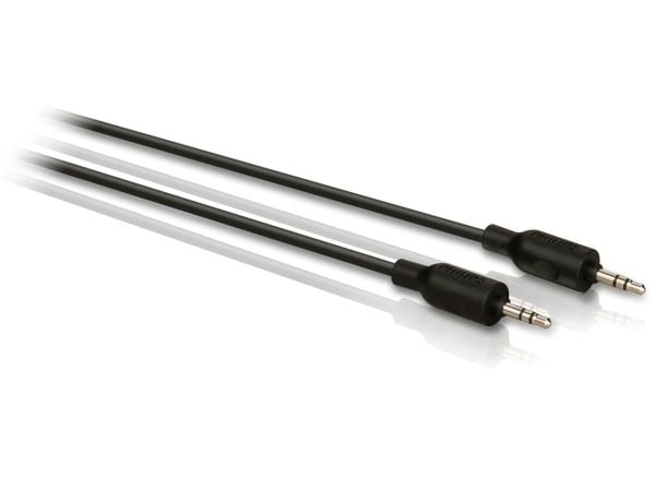 Philips Stereokopiointikaapeli SWA2533W/10, 3.5mm, Uros, Uros, 3 m, musta