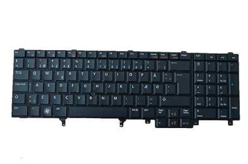 DELL 702GR, Tangentbord, Dansk, Tangentbord med bakgrundsbelysning, DELL, Latitude E5520, E6520, E6530, E5530