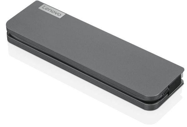 Lenovo USB-C Mini Dock - Mini-dockningsenhet - USB-C - VGA, HDMI - 1GbE - 65 Watt