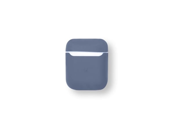 eSTUFF Silicone Case - Fodral för trådlösa hörlurar - silikon - midnattsblå - för Apple AirPods (1:a generation, 2a generation)