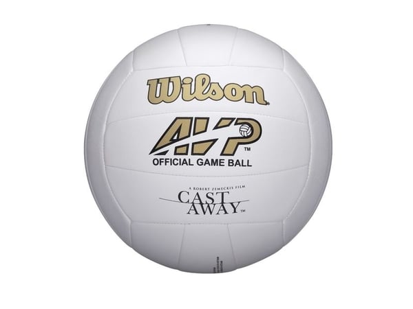 Wilson Cast Away, 18-panel ball, Rød, Hvit, Lær, Utendørs, Bilde, Official
