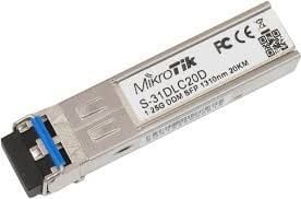 MikroTik S-31DLC20D - SFP (mini-GBIC) transceivermodul - SFP (mini-GBIC) / LC-enkeltmodus - opp til 20 km - 1310 nm