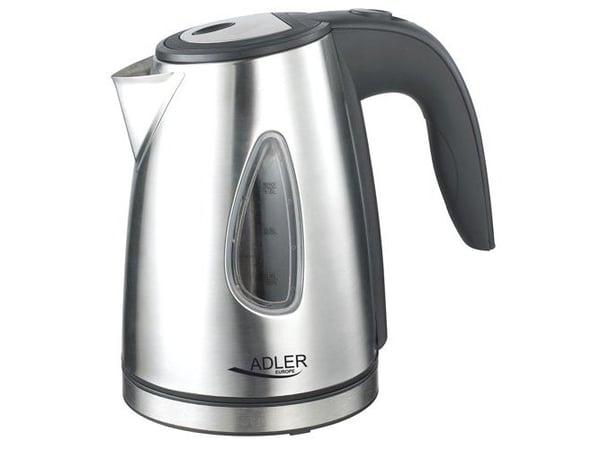 Adler AD1203, 1 l, 1500 W, Sølv, Rustfritt stål, Vannivåindikator, Filtrering
