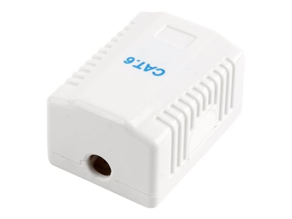 Cablexpert - Overflatemonteringsboks for nettverk - CAT 6 - UTP - RJ-45 - hvit