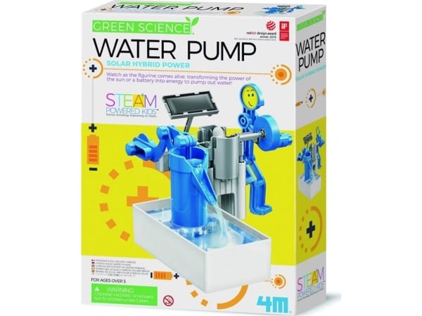 4M Green Science Water Pump, Ingeniørvitenskapssett, Ingeniørvitenskap, 5 år, Blå, Grå, Hvit