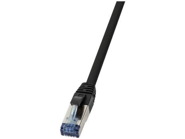LogiLink - Koblingskabel - RJ-45 (hann) til RJ-45 (hann) - SFTP - CAT 6a - halogenfri, utendørs, uten hindringer - svart