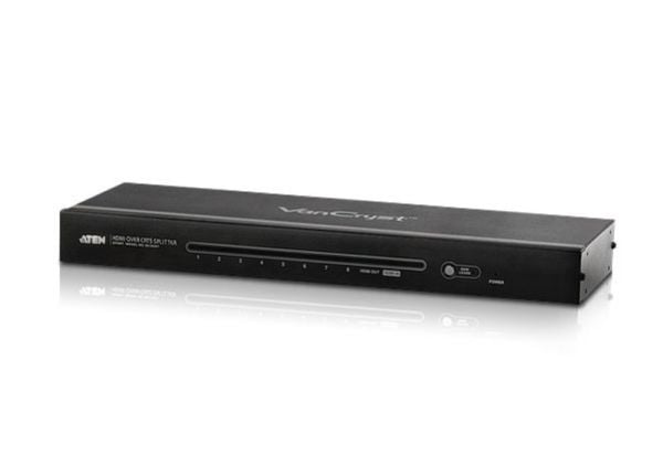 ATEN VS1808T HDMI Over Cat 5 Splitter - Video/lyd-forlenger - HDMI - over CAT 5 - 8 porter - opp til 60 m