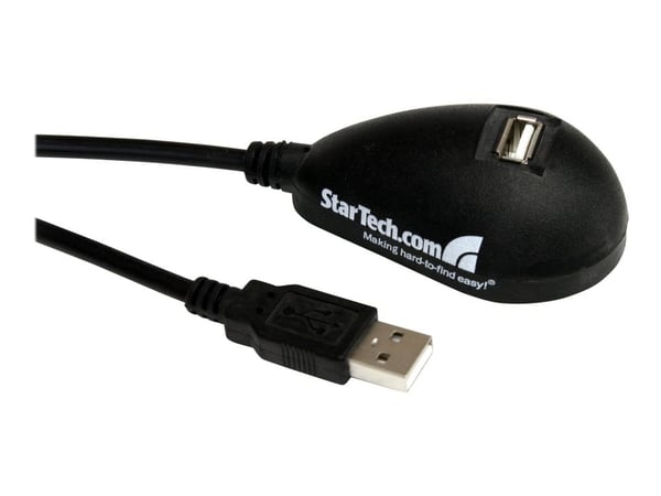 StarTech 5ft Desktop USB Extension Cable - A Male to A Female - 5 ft USB A to A Extension Cable - 5ft USB 2.0 Extension cord (USBEXTAA5DSK) - USB-f...