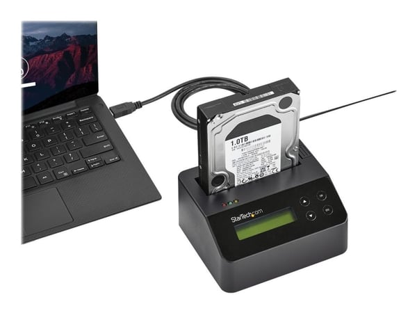 StarTech USB 3.0 Hard Drive Eraser Dock for 2.5" & 3.5" SATA SSD HDD + 4Kn Drive - LCD/ RS232 - Secure Erase HDD Wiper Docking Station (SDOCK1EU3P2...