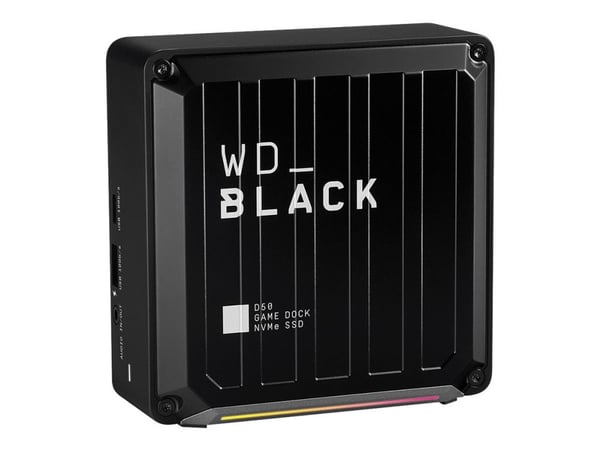 WD_BLACK D50 Game Dock WDBA3U0010BBK - Dokkingstasjon - Thunderbolt 3 - DP, Thunderbolt - HDD 1 TB - 1GbE - EMEA