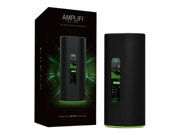 AmpliFi Alien, Wi-Fi 6 (802.11ax), Kaksitaajuus (2,4 GHz/5 GHz), Ethernet LAN, Musta, Vihreä, Pöytäreititin