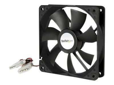 Startech 120x25mm Dual Ball Bearing Computer Case Fan w/ LP4 Connector (FANBOX12) - Systemviftesett - 120 mm