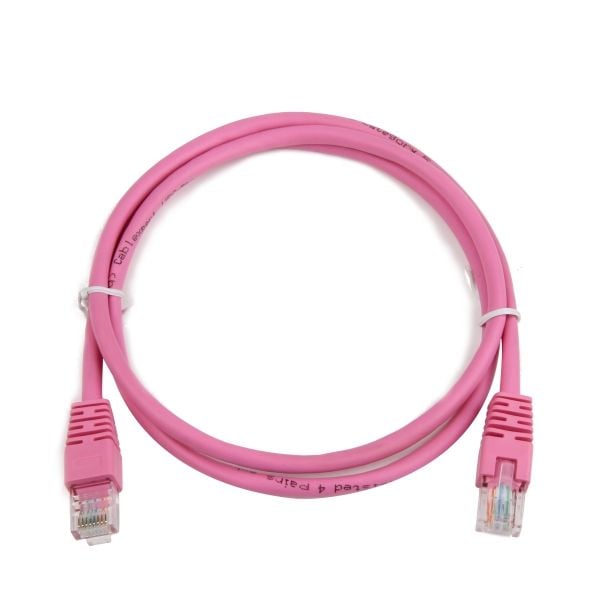 Gembird - Koblingskabel - RJ-45 (hann) til RJ-45 (hann) - UTP - CAT 5e - formstøpt - rosa
