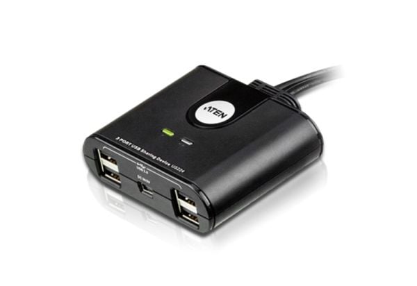 ATEN US224 2-Port USB Peripheral Sharing Device - USB-periferdelesvitsj - stasjonær