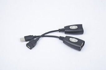 Gembird - USB-utvider - USB - RJ-45 / 4-pins USB type A - opp til 30 m