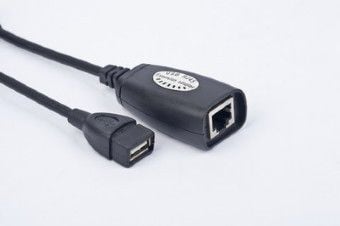 Gembird - USB-utvider - USB - RJ-45 / 4-pins USB type A - opp til 30 m