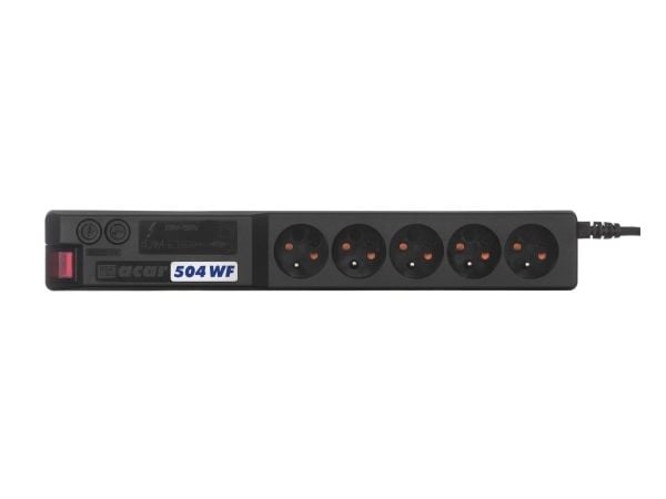 Acar strömförsörjningslist 504WF RACK 5x 230V PL 3 m (W0074)
