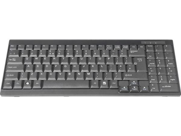 DIGITUS - For KVM - tastatur - QWERTY - Engelsk - svart