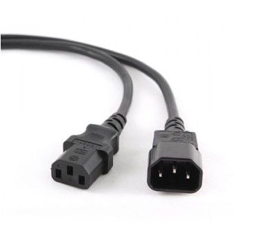 Gembird PC-189-VDE - Jatkojohto virtakaapelille - IEC 60320 C13 - IEC 60320 C14 - 1,8 m - muotoiltu