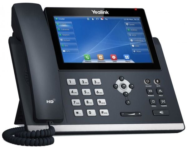 Yealink SIP-T48U - VoIP-telefon - 3-veis samtalefunksjon - SIP, SIP v2, SRTP - 16 linjer - klassisk grå