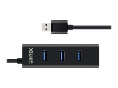 Unitek Y-3089 - Hub - 4 x SuperSpeed USB 3.0 - stasjonær