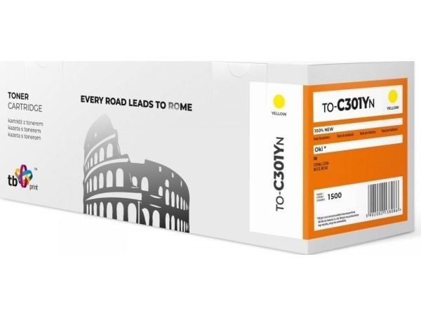 Toner TB Print Gul erstatning C301 (TO- C301YN)