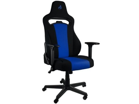 Nitro Concepts E250, Polstret sete, Polstret ryggstøtte, Sort, Blå, Sort, Blå, Stoff, Skum, Stoff, Skum