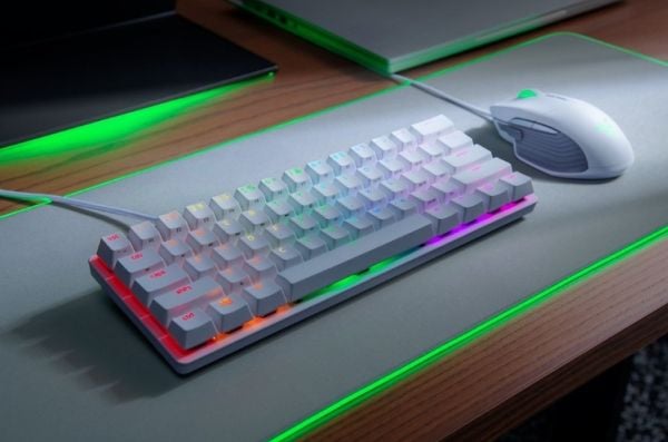 Razer Huntsman Mini, Mini, USB, QWERTY, Valkoinen
