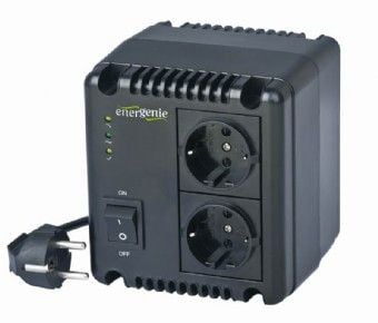 EnerGenie EG-AVR-1001 - Automatisk spenningsregulator - 600 watt - 1000 VA - utgangskontakter: 2