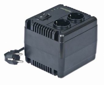 EnerGenie EG-AVR-1001 - Automatisk spenningsregulator - 600 watt - 1000 VA - utgangskontakter: 2