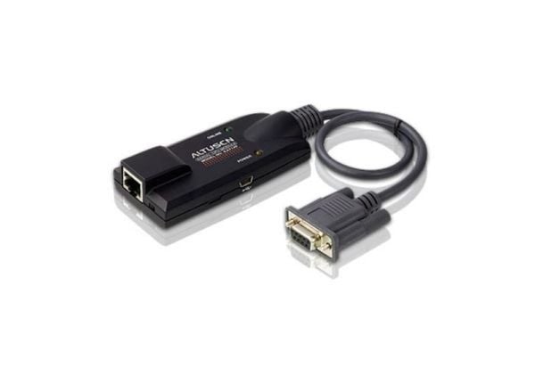 ATEN KA7140, Musta, DB-9, RJ-45, Naaras/naaras, Muovi, 72 g