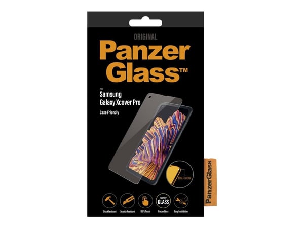 PanzerGlass - Skjermbeskyttelse for mobiltelefon - glass - krystallklar - for Samsung Galaxy Xcover Pro