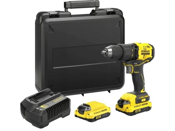 STANLEY skrutrekker/boreskrutrekker V20 SFMCD710C2K 60 Nm 2x1,5Ah koffert