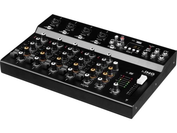 IMG StageLine MXR-6 Console mixer Antal kanaler:6 Bluetooth, USB-anslutning