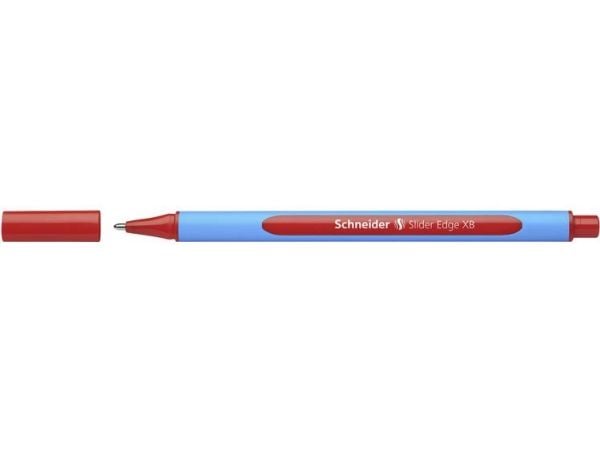 Schneider Slider Edge - Kulepenn - rød - 1.4 mm - ekstra bred