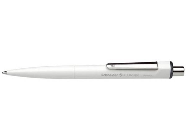 Schneider K 3 Biosafe - Kulepenn - svart - medium - retraktil