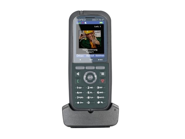 AGFEO DECT 78 IP, IP-telefon, Grå, Trådløst håndsett, Bord, 249 oppføringer, TFT AGFEO DECT 78 IP, IP-telefon, Grå, Trådløst håndsett, Bord, 249 oppføringer, TFT