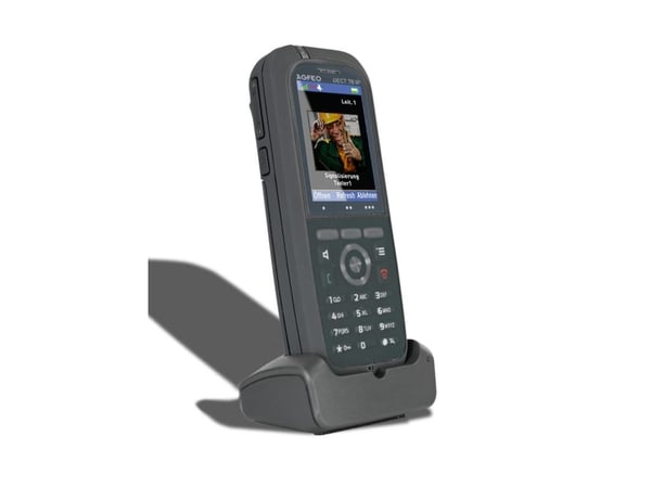 AGFEO DECT 78 IP, IP-telefon, Grå, Trådløst håndsett, Bord, 249 oppføringer, TFT