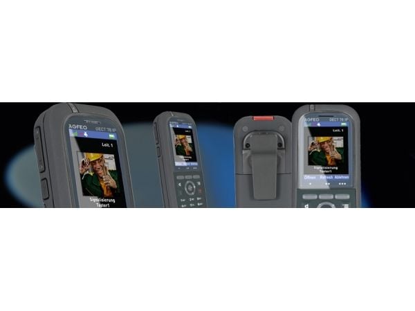 AGFEO DECT 78 IP, IP-telefon, Grå, Trådløst håndsett, Bord, 249 oppføringer, TFT