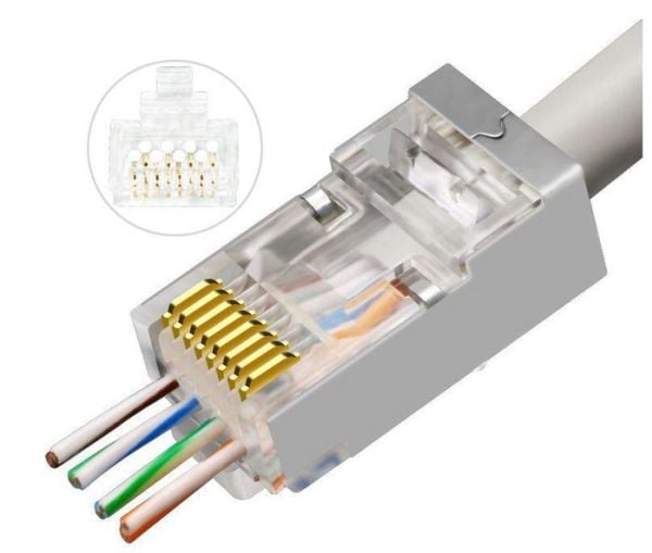 Microconnect KON506-50EZ, RJ45, Hopea, Uros, Suora, Cat6, F/UTP (FTP)