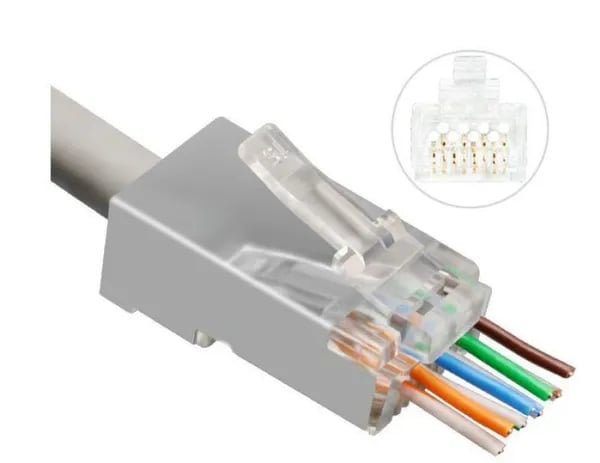 Microconnect KON506-50EZ, RJ45, Hopea, Uros, Suora, Cat6, F/UTP (FTP)